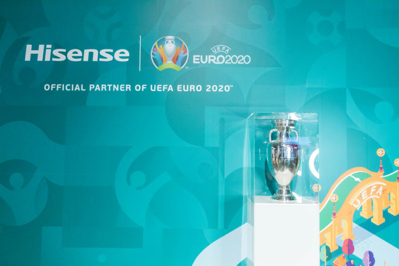 The trophy of the 2020 Euro Competition
