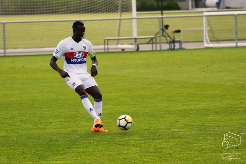 Olympique Lyon player on the pitch