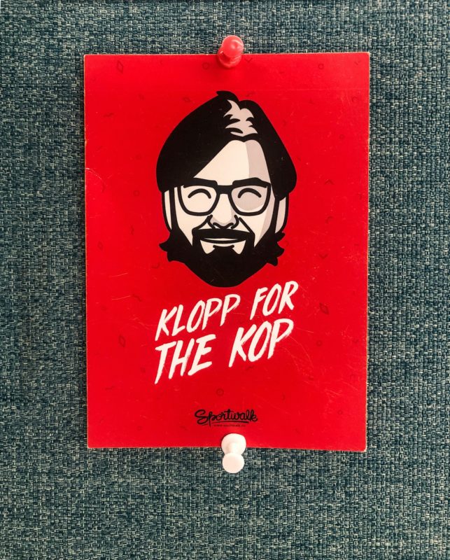 Klopp for the Kop red poster
