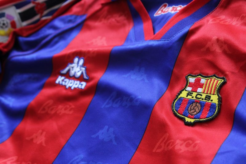 A jersey of FC Barcelona