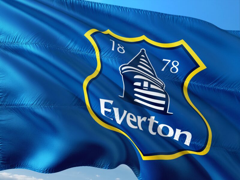 Everton's flag and crest