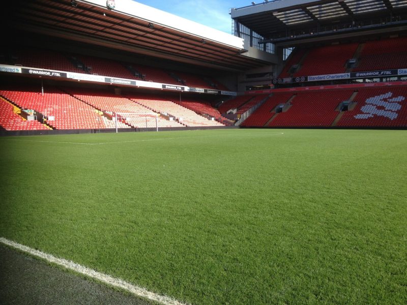 Anfield is without an audience