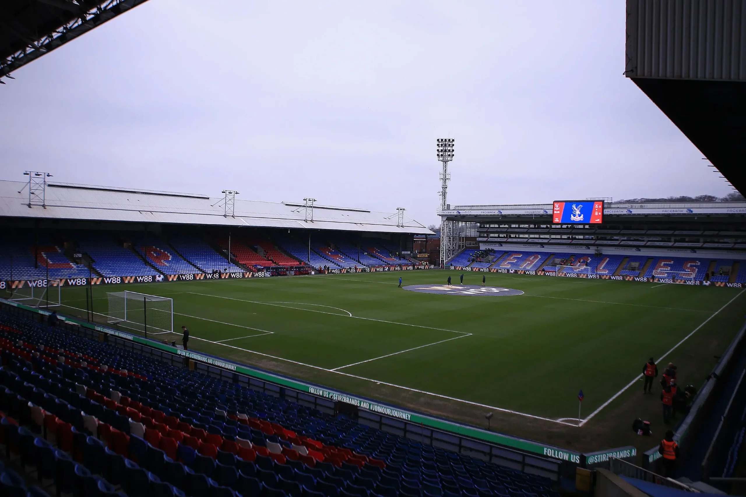 A General view of inside the Selhurst Park stadium prior to kick off. Premier league match,