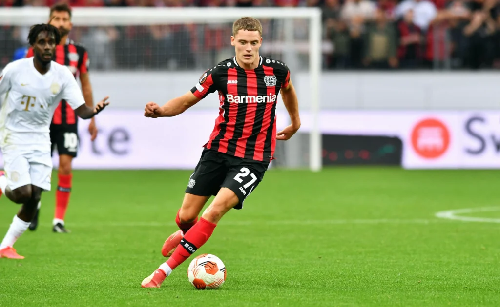 UEFA Europa League, BayArena Leverkusen, Bayer Leverkusen vs Ferencvaros Budapest; Florian Wirtz