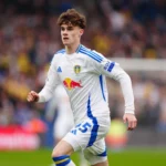 Leeds United's Harry Gray during the Sky Bet Championship match at Elland Road